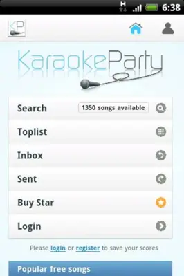 Karaokeparty.com android App screenshot 2